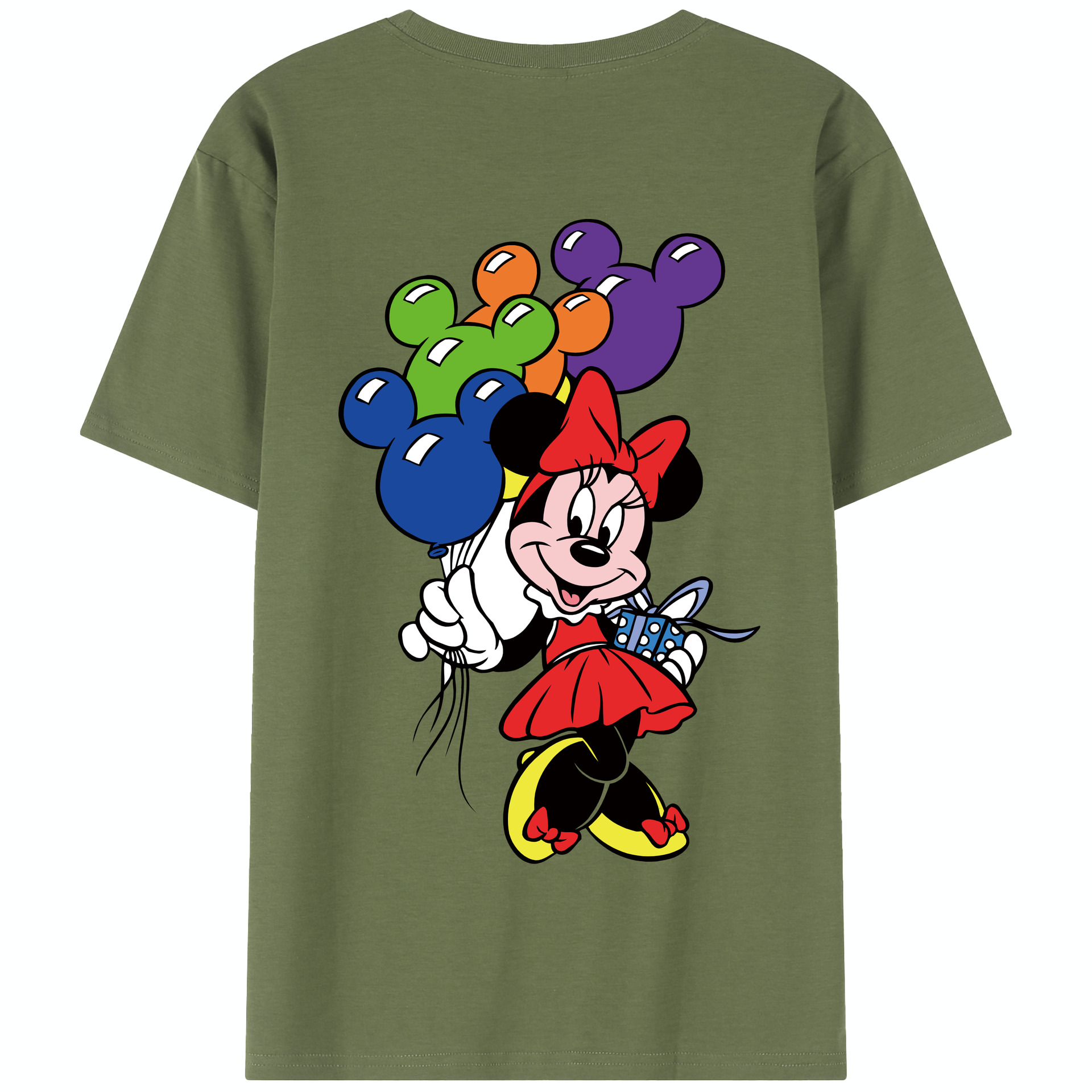 （画像用） ミッキーマウス Mickey Mouse 綿100％半袖Tシャツ（背面プリント）